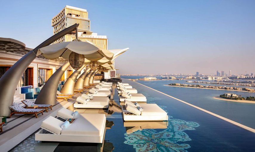 Take a swim at the infinity pool