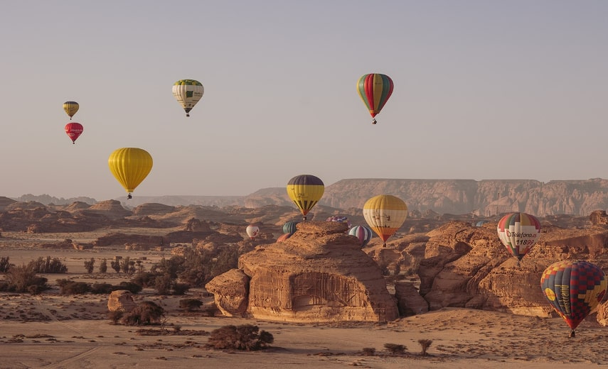 Hot Air Balloon Ride a best things to do in AlUla