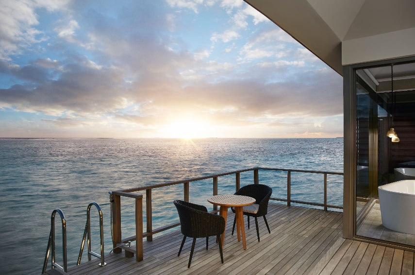 Le Meridien Maldives Sunset Overwater Villa