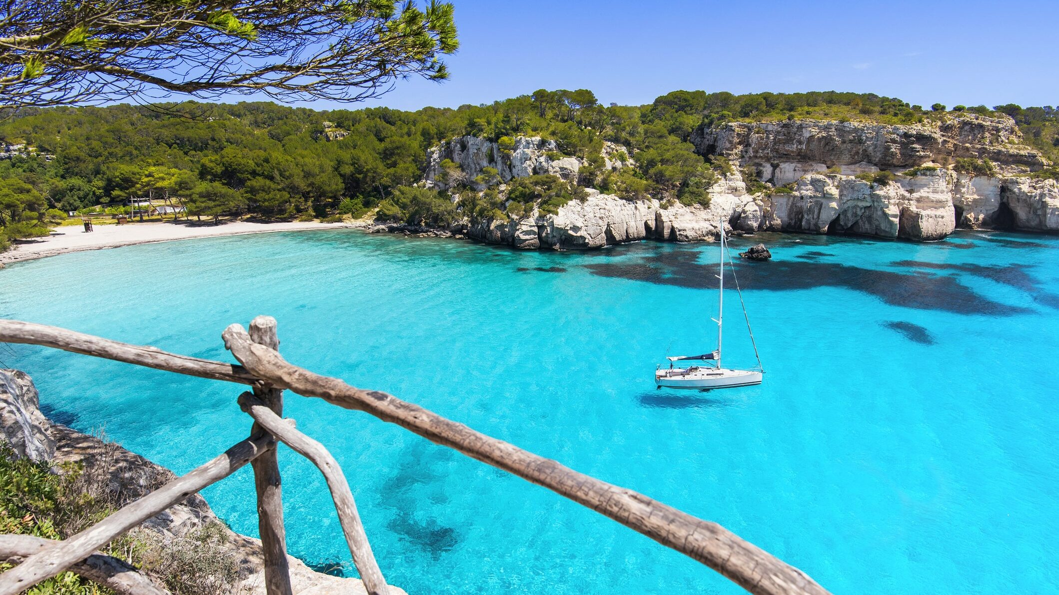 Cala Macarella beach, Menorca island, Spain