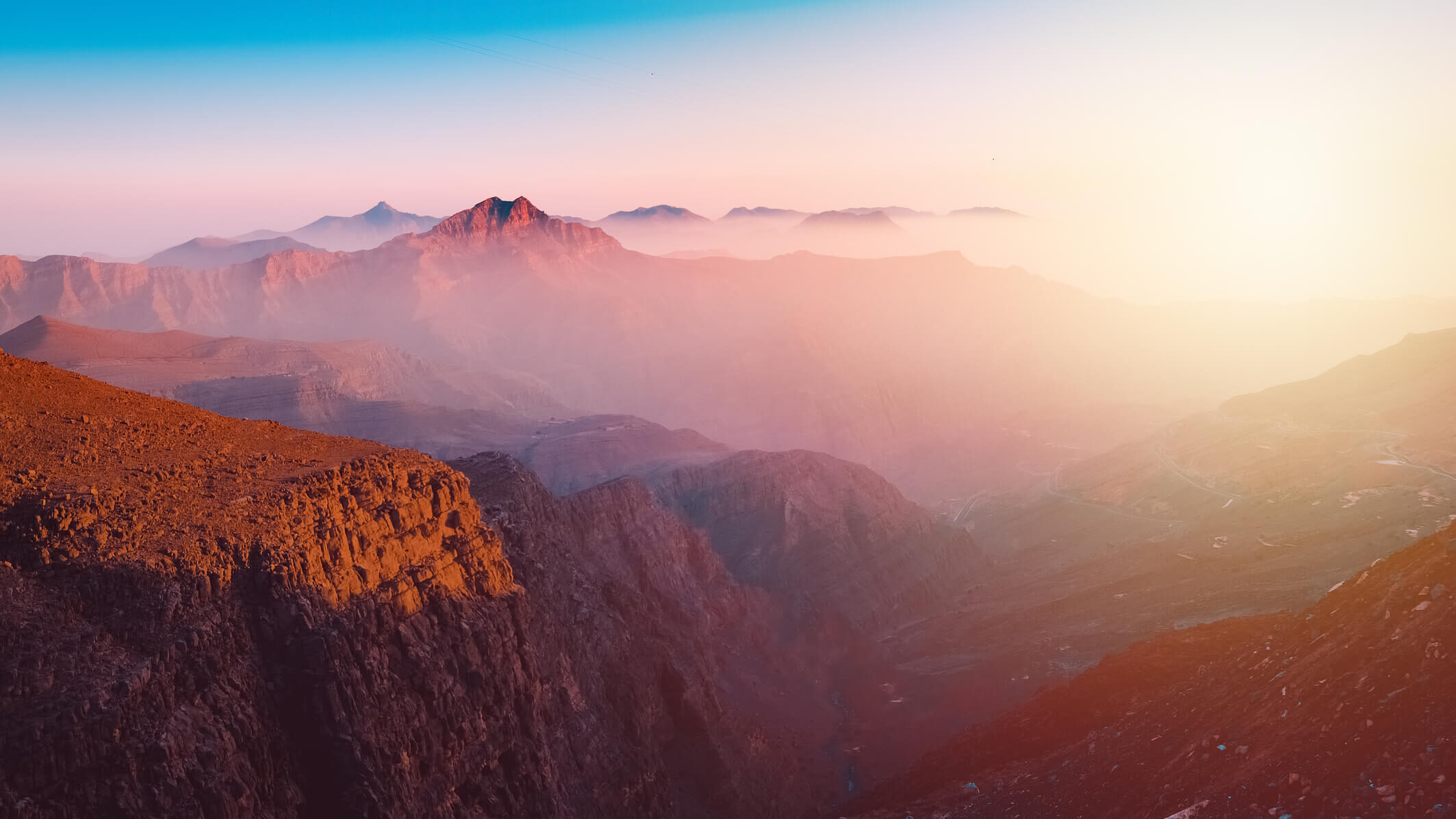 Jebel Jais mountain in Ras Al Khaimah