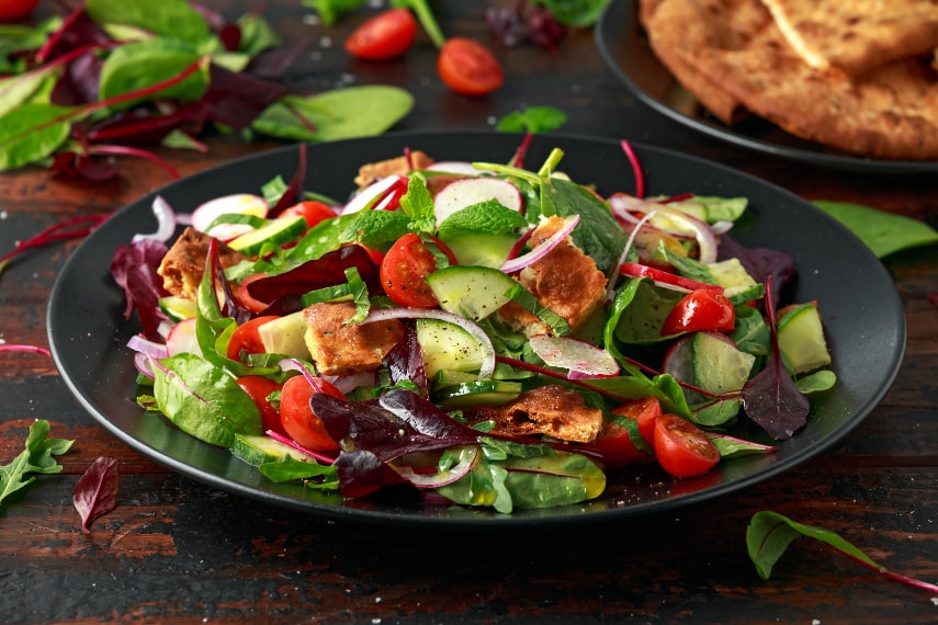 Fattoush a best food to eat in Ras Al Khaimah
