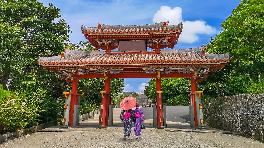 Okinawa a best warmest destination in July