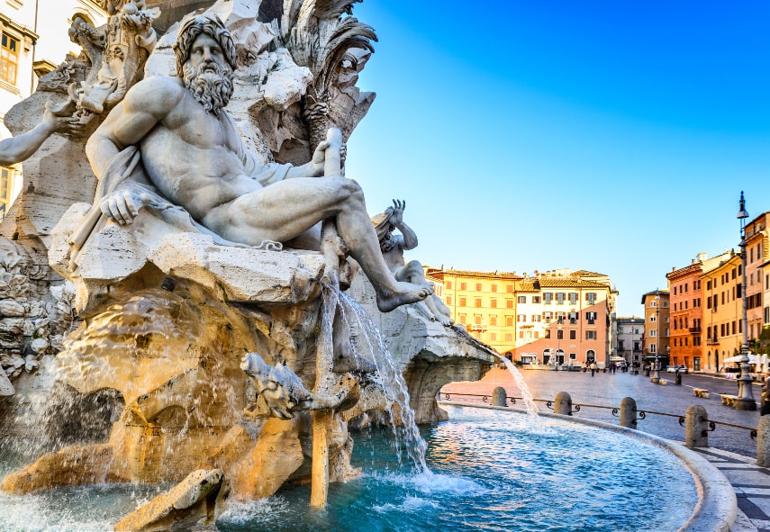 Rome a warmest place in July in Europe
