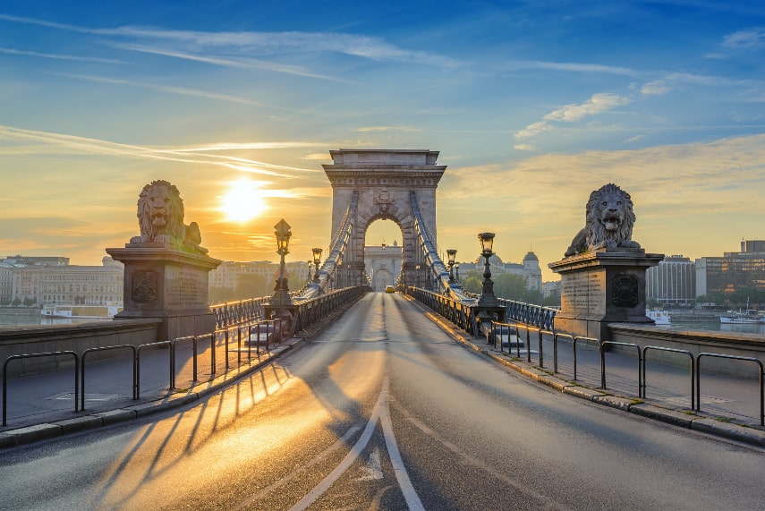 Budapest is a warm place to visit in August in Europe
