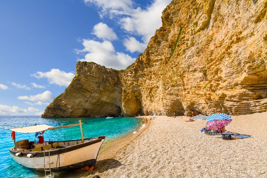 Corfu is a warm place to visit in August in Europe
