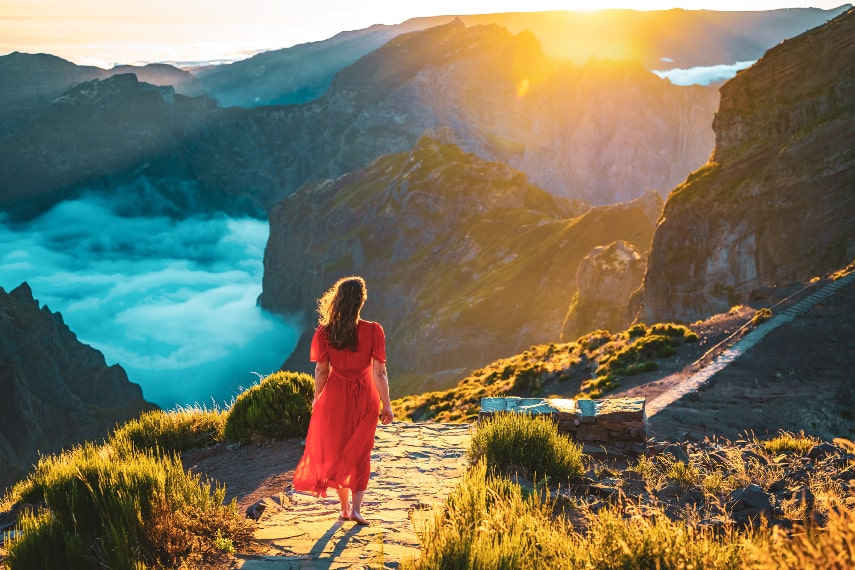 Madeira is a warm place to visit in August in Europe