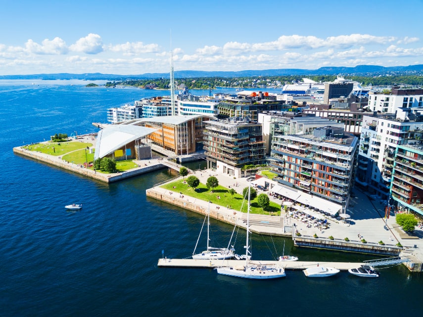 Oslo is a warm place to visit in August in Europe