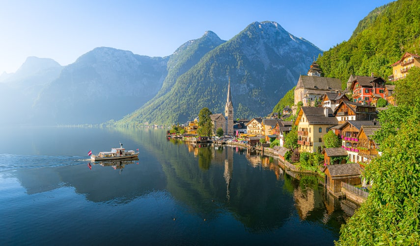 Salzburg is a warm place to visit in August in Europe