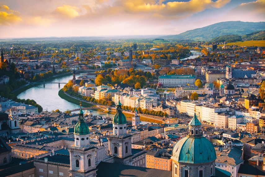 Salzburg, Austria a best warm place to visit in July in Europe