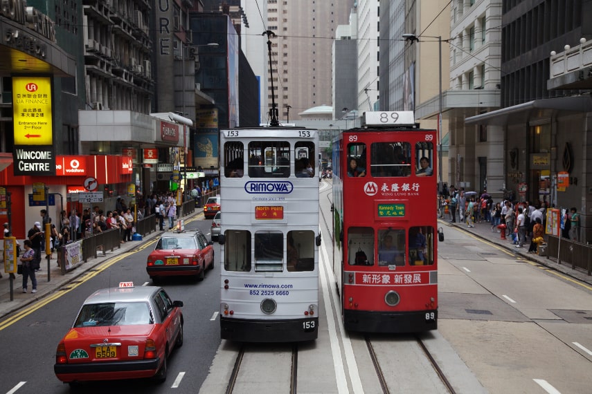 ride on the Ding Ding tram