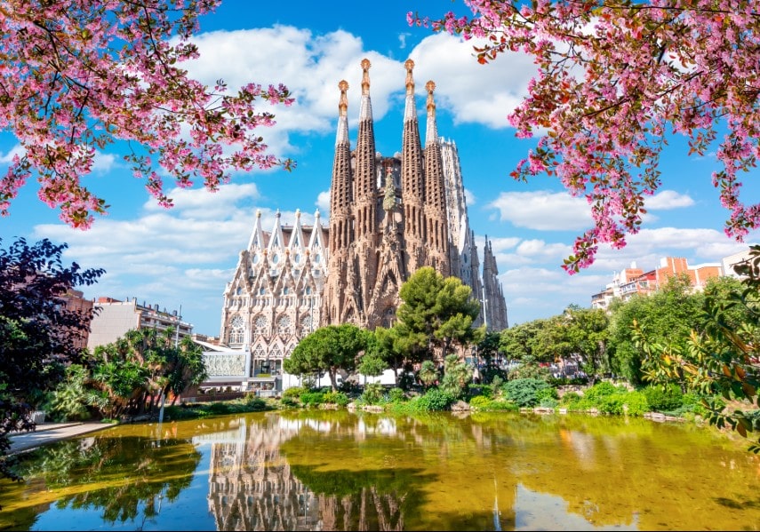 Sagrada Familia cathedral in Barcelona