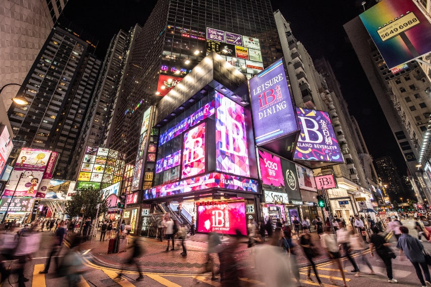 Shop at Times Square in Causeway Bay.