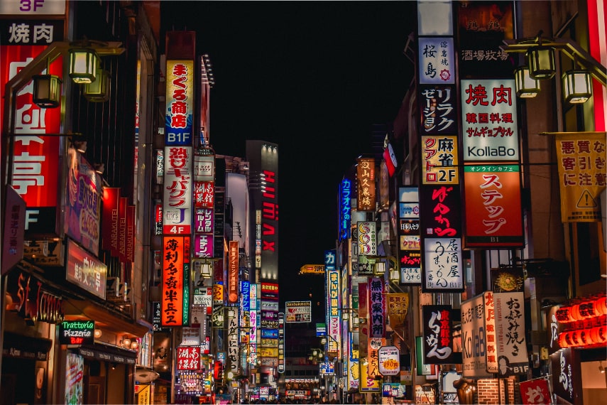 Visitor arrivals in Japan in October