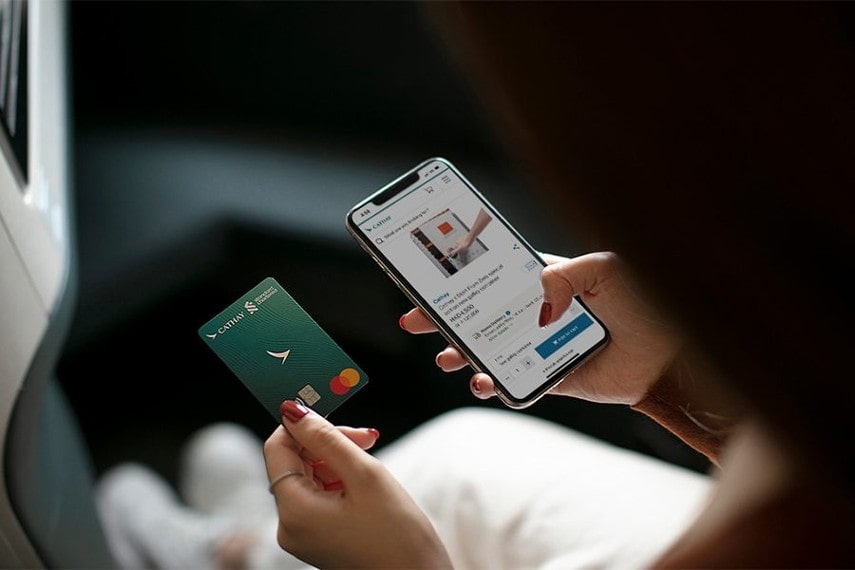 Inflight shopping on Cathay pacific