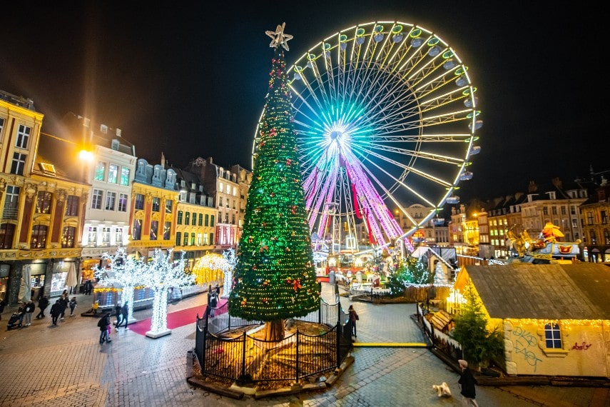 Lille christmas market in France