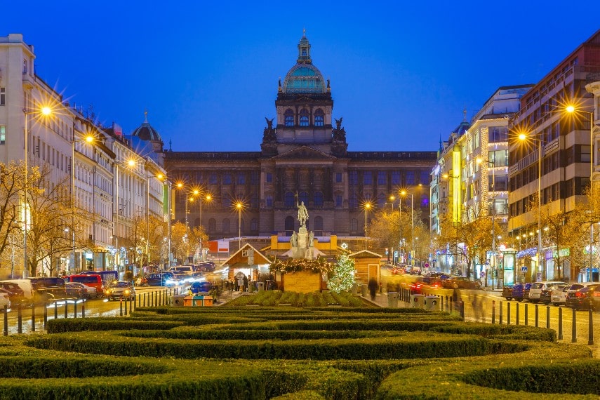 Wenceslas square in Prague