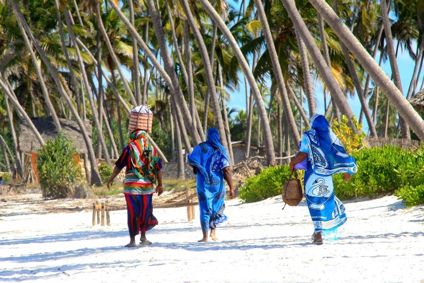 Zanzibar island in january