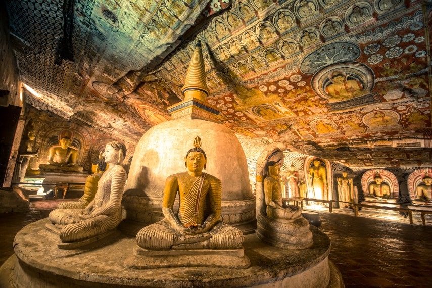Dambulla rock temple, Sri Lanka