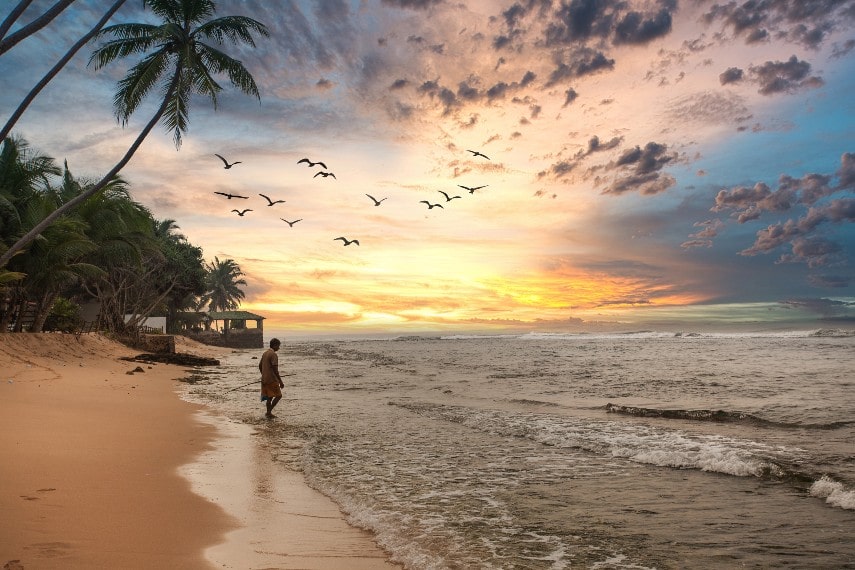 Hikkaduwa Beach, Sri Lnka