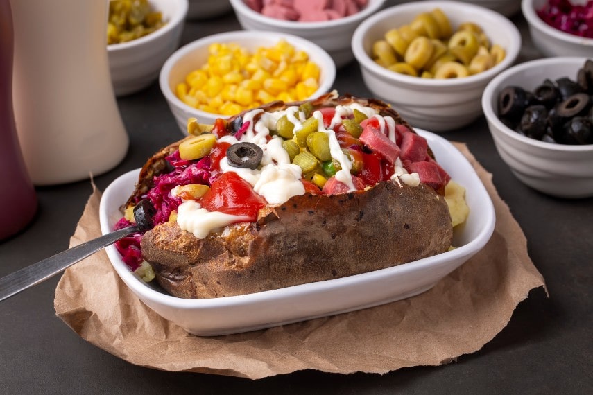 Kumpir, Turkish baked potato