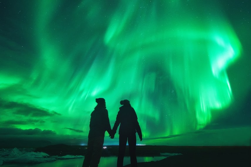 Northern lights in iceland