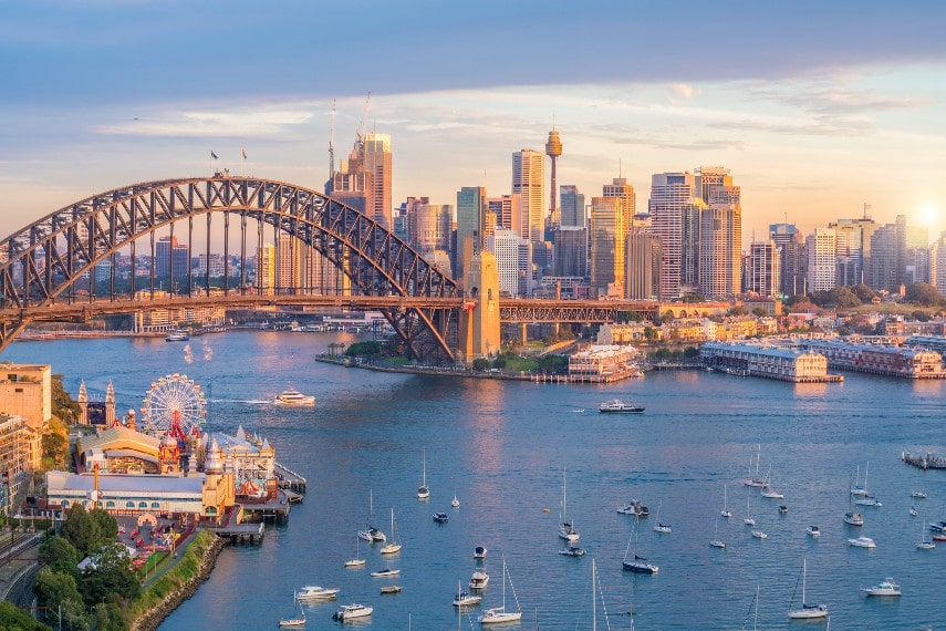 Sydney skyline in Australia