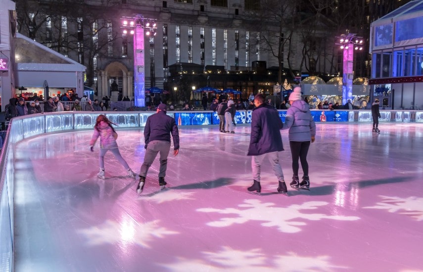 Winter village at bryant park