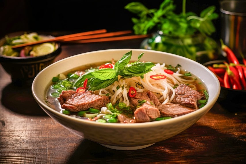 Vietnamese, Pho bo soup 