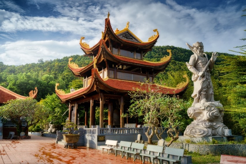 Buddhism temple in Vietnam