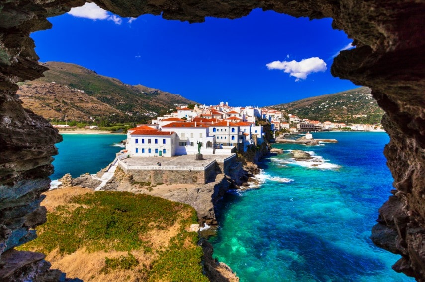 View of Chora, Andros