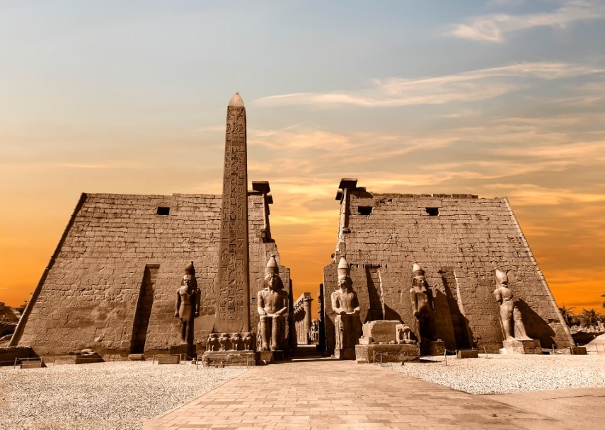 Egyptian luxor's temple