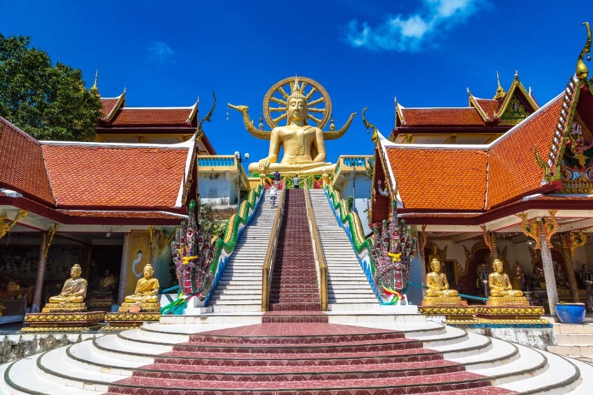 Visit Koh Samui temple in March