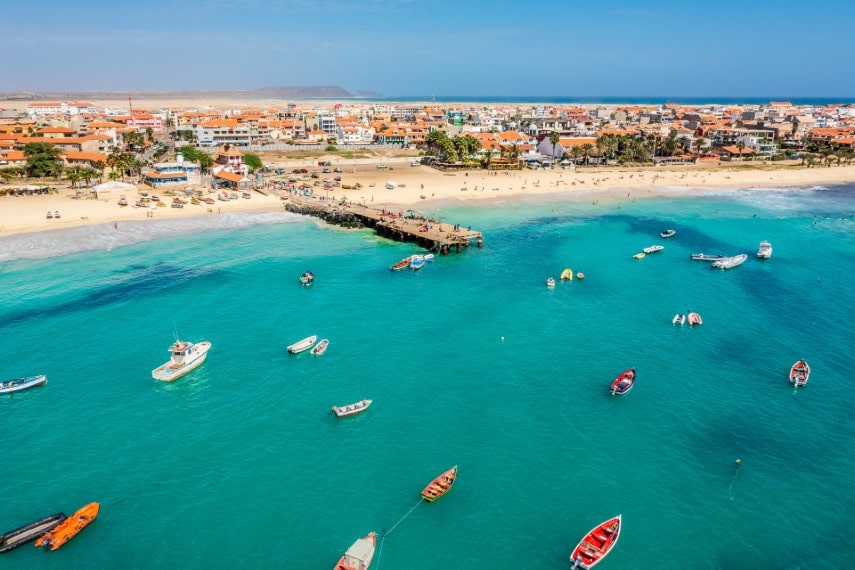 Santa Maria, sal, Cape Verde in June