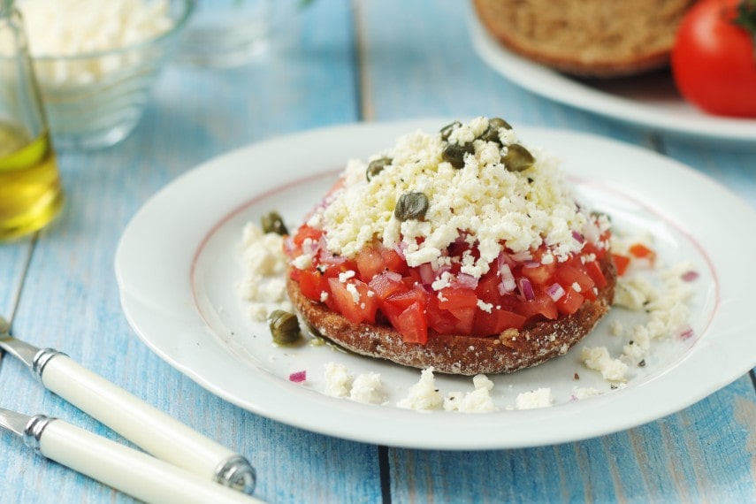Taste Dakos Cretan dish in June