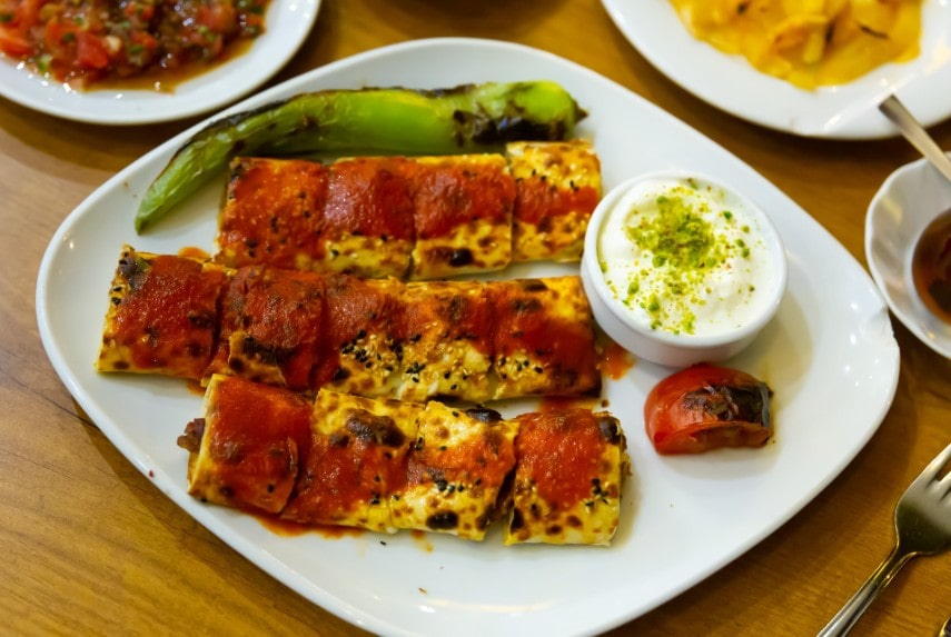 Turkish dish beyti kebab to taste during June holiday