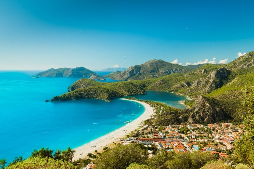 June weather in coastal region Antalya, Turkey