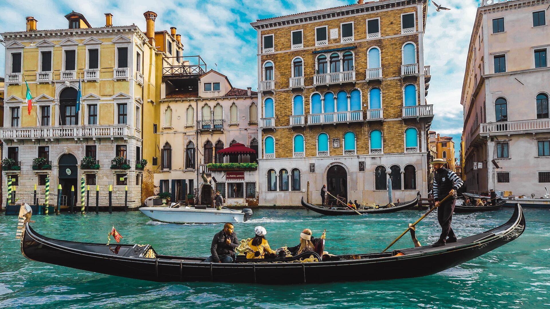 Venice Gondola in canal